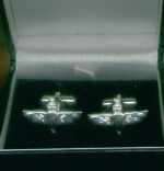 Cuff Links 135a - Parachute Regiment Silvered